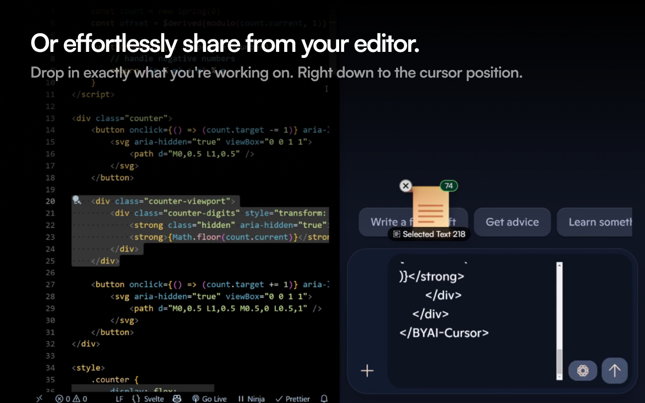 Media B Rye Perhutanan - Konteks code segera di mana -mana laman web sembang AI 5