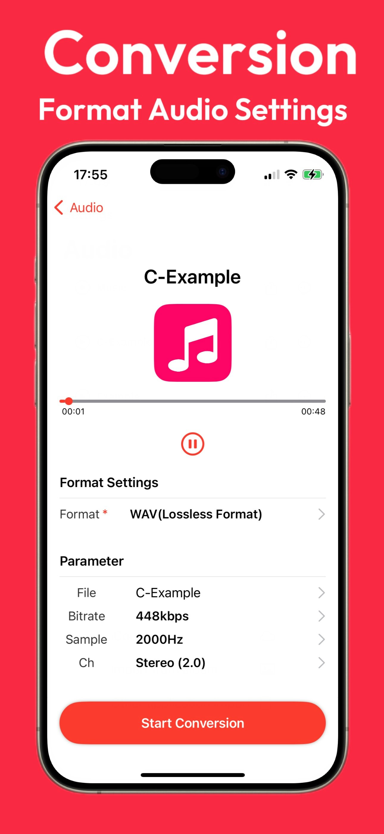 Media AudioCeap-MP3 Converter - "Penukar audio yang cekap: wav, mp3, aac caf, flac, alff" 3