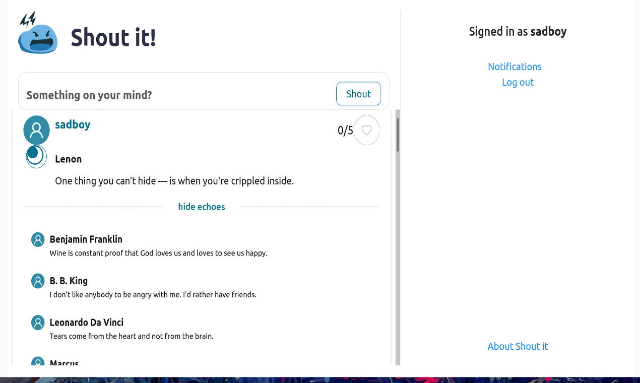 Shout It gallery image