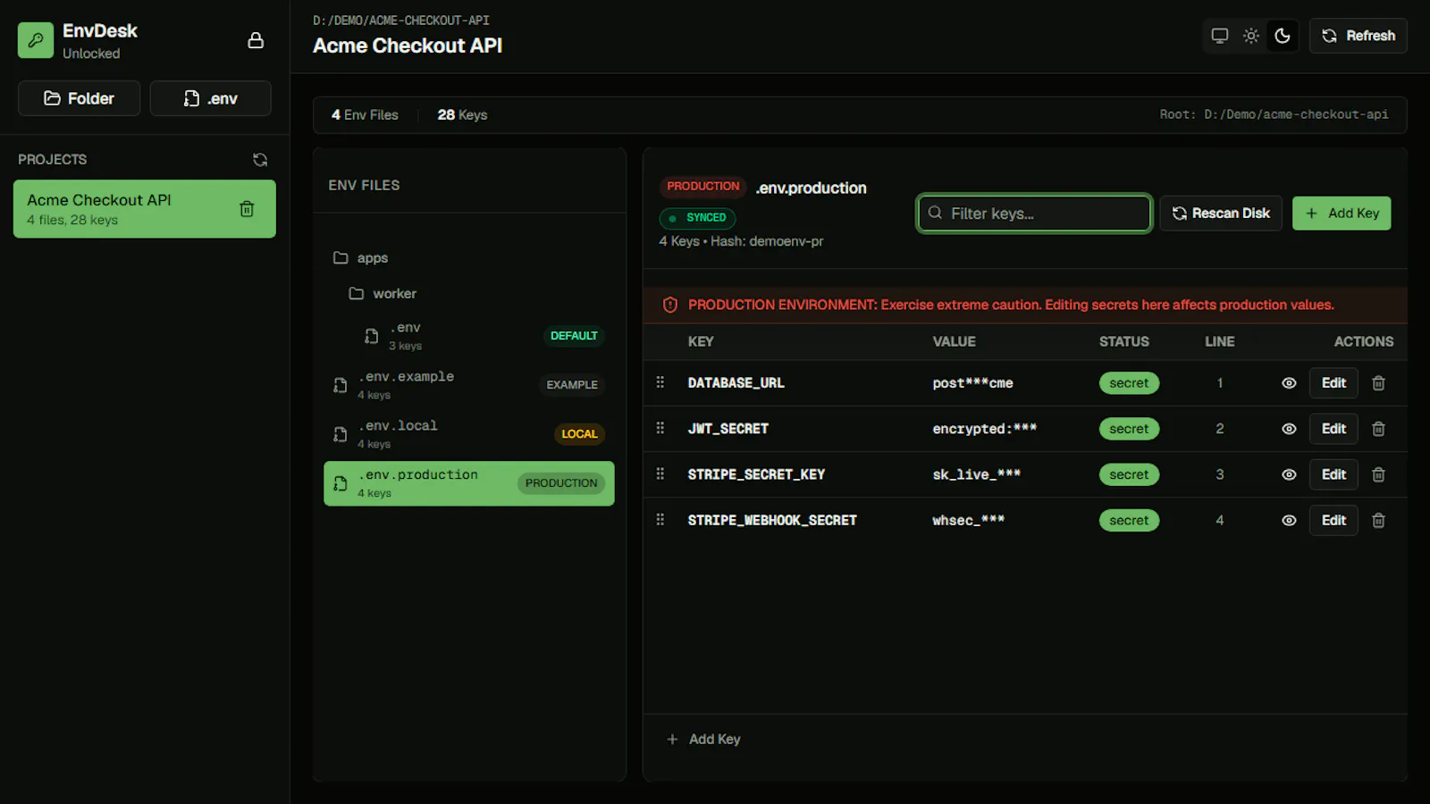 EnvDesk screenshot 4