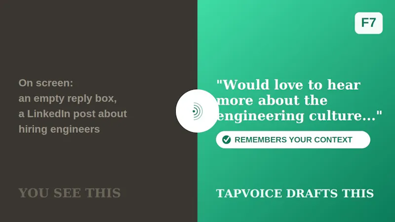 TapVoice screenshot 1 (video preview)