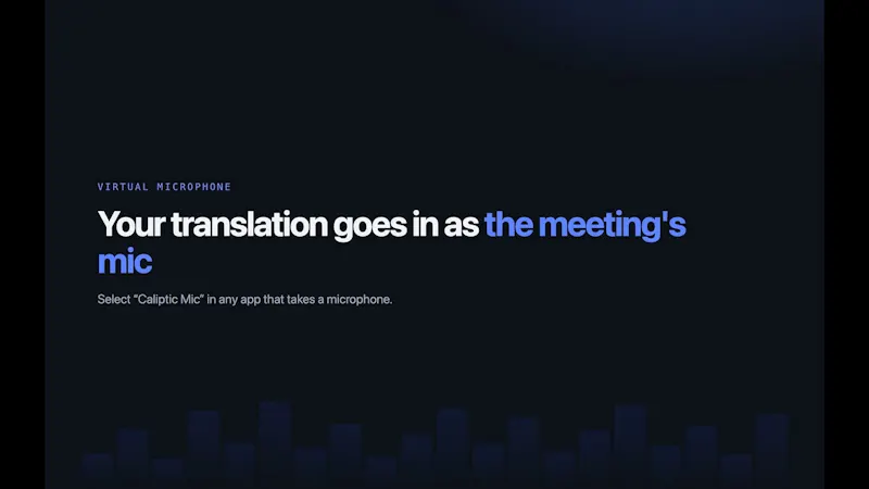 Caliptic Translate — Real screenshot 1 (video preview)