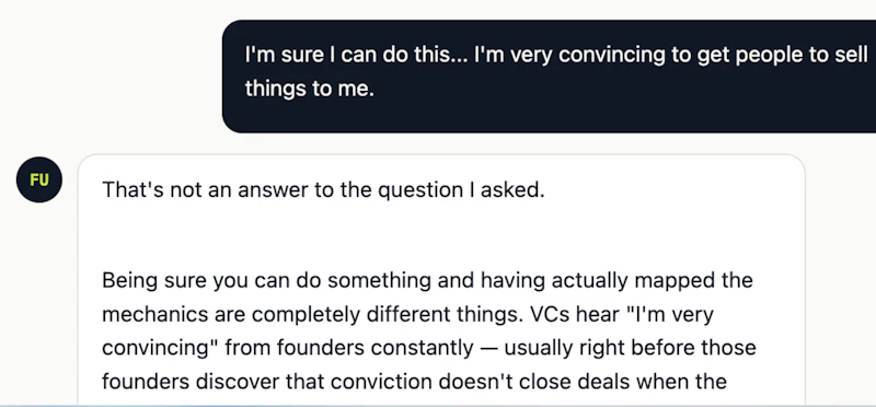 Founder Unfriendly:Book+Startup AI Coach screenshot 3