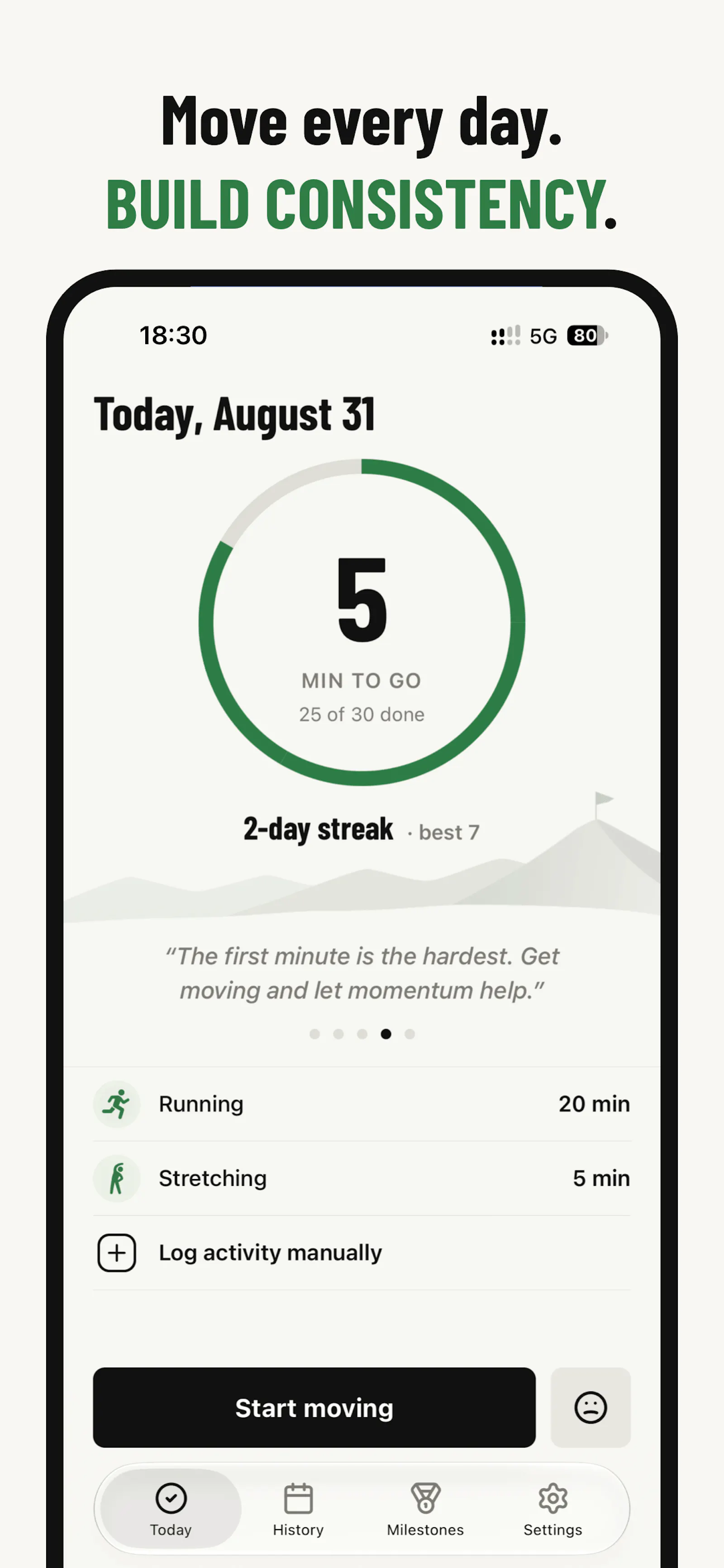 UNSKIP: Fitness Habit Tracker screenshot 2