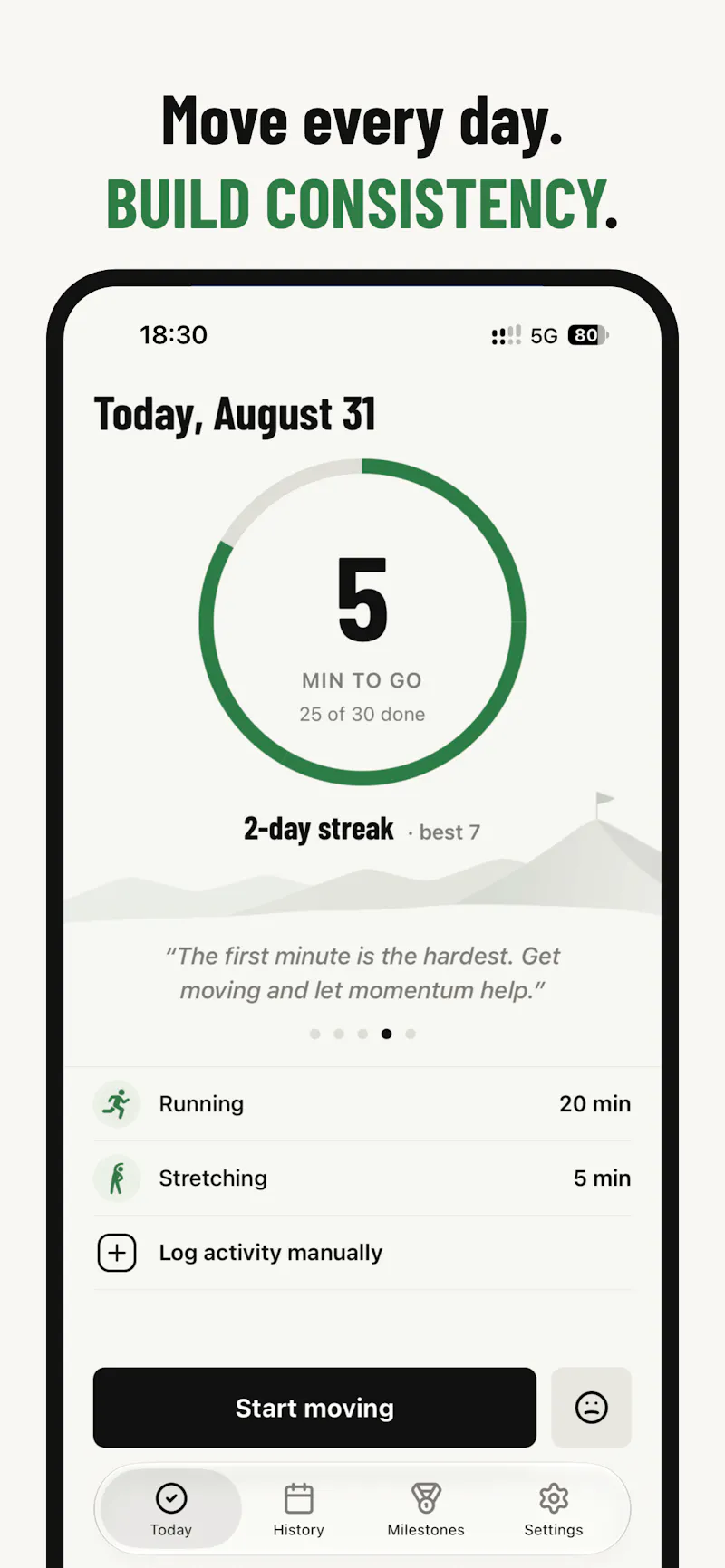 UNSKIP: Fitness Habit Tracker screenshot 2