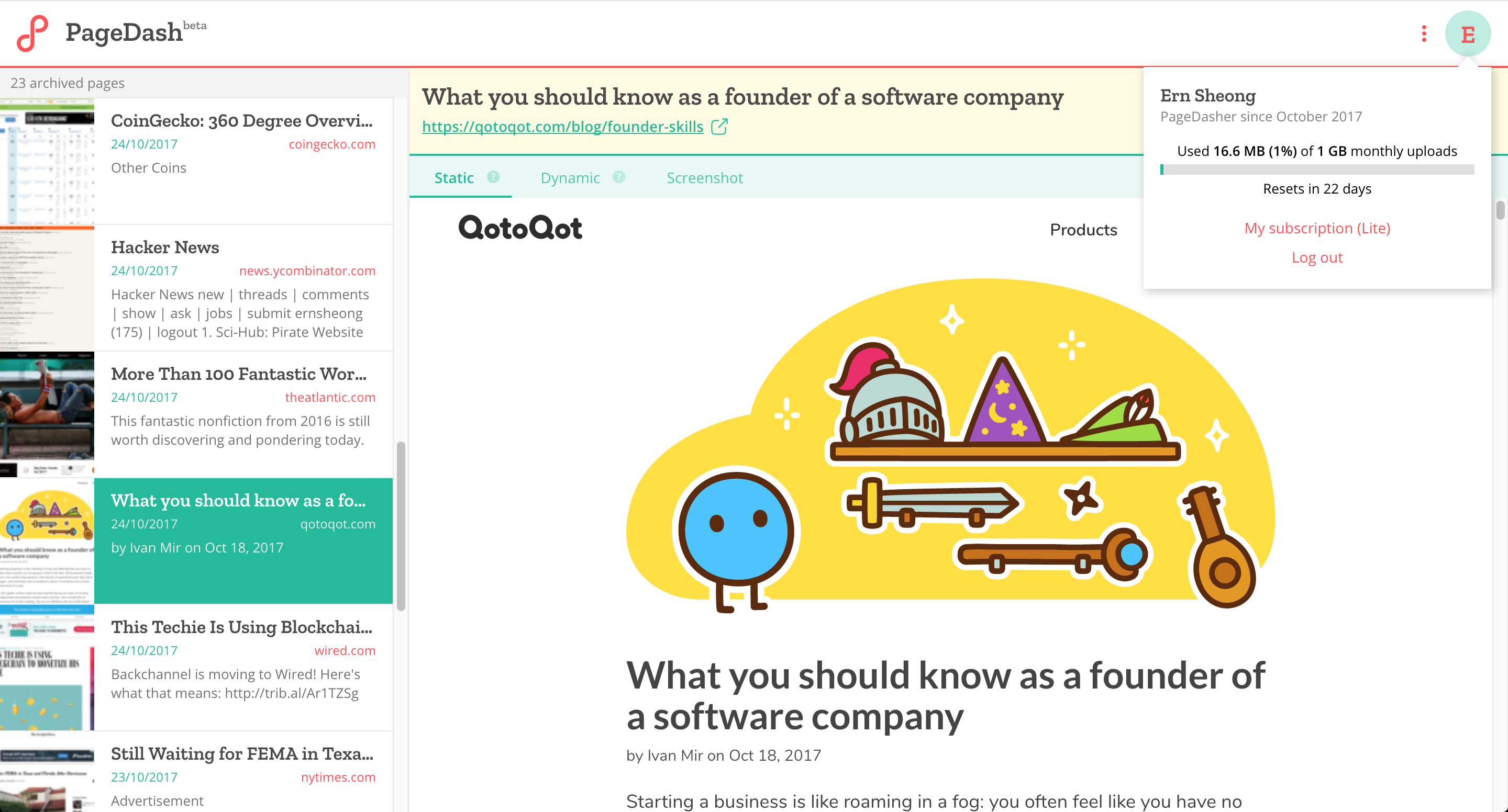 PageDash gallery image