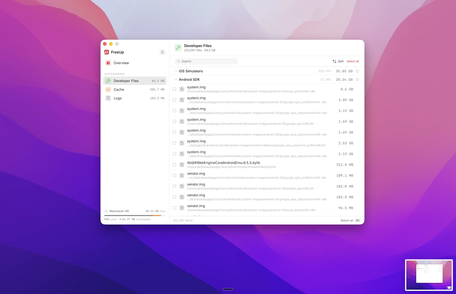 Free my Mac screenshot 2