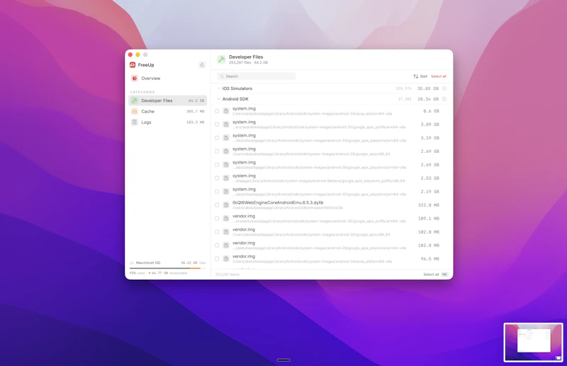 Free my Mac screenshot 2