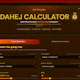 Dahej Calculator