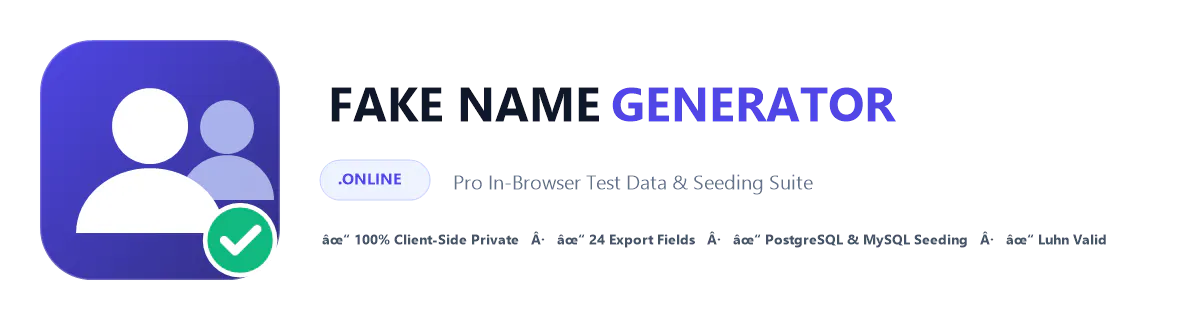 Fake Name Generator Online