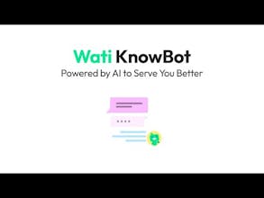 Wati Knowbot: AI Powered Chatbot gallery image