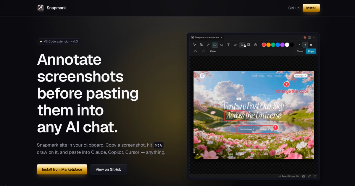 Snapmark screenshot 1