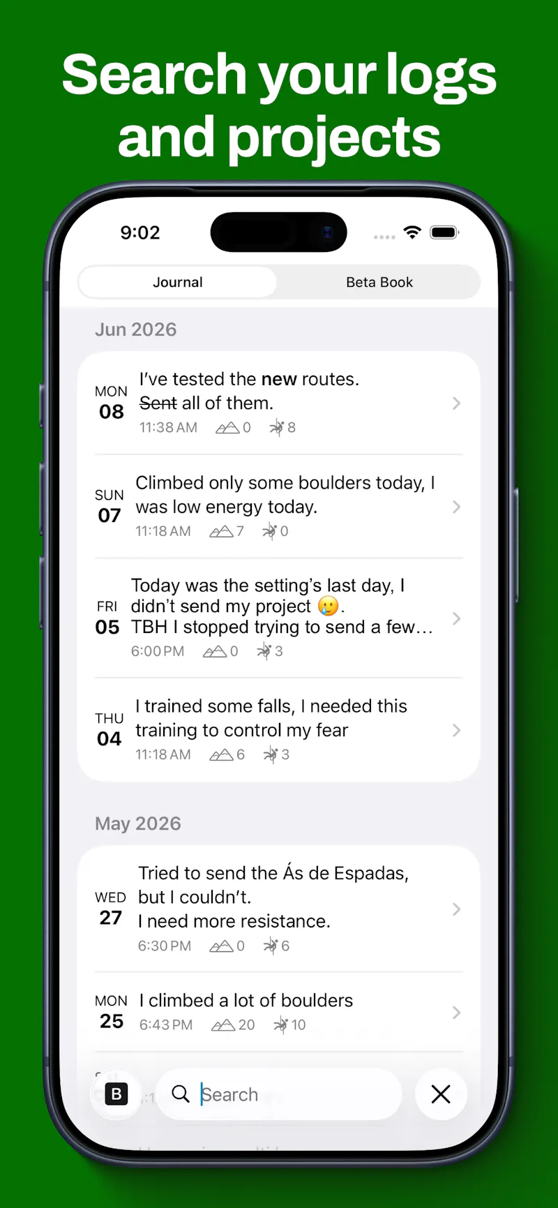 Ascend - Climbing Journal screenshot 5