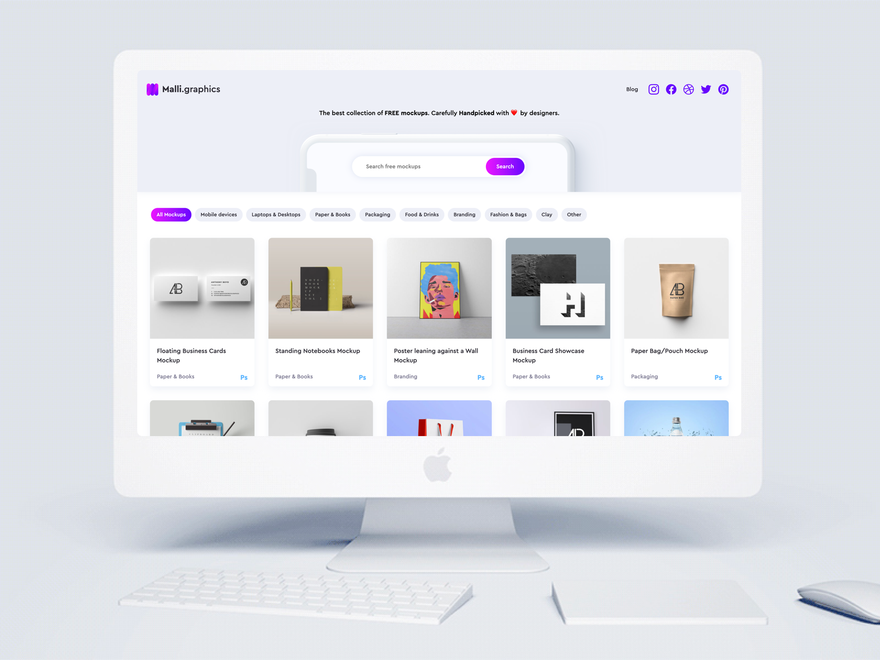 Malli - Free Handpicked Mockups gallery image