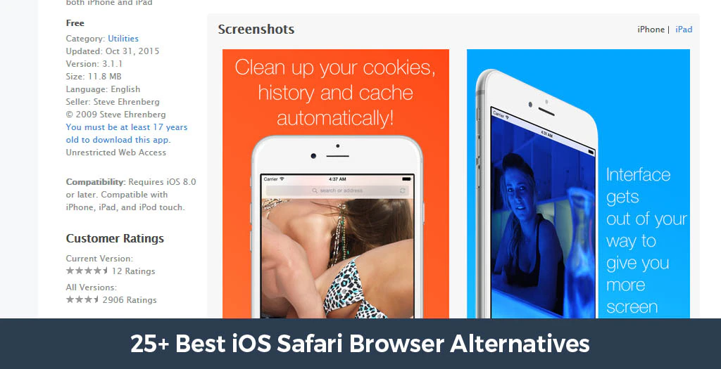 25+ Best iOS Safari Browser Alternatives
