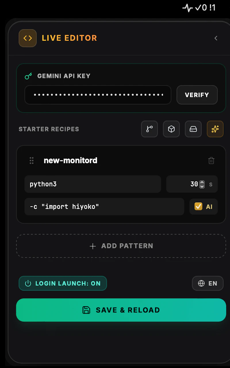 HiyokoBar screenshot 2