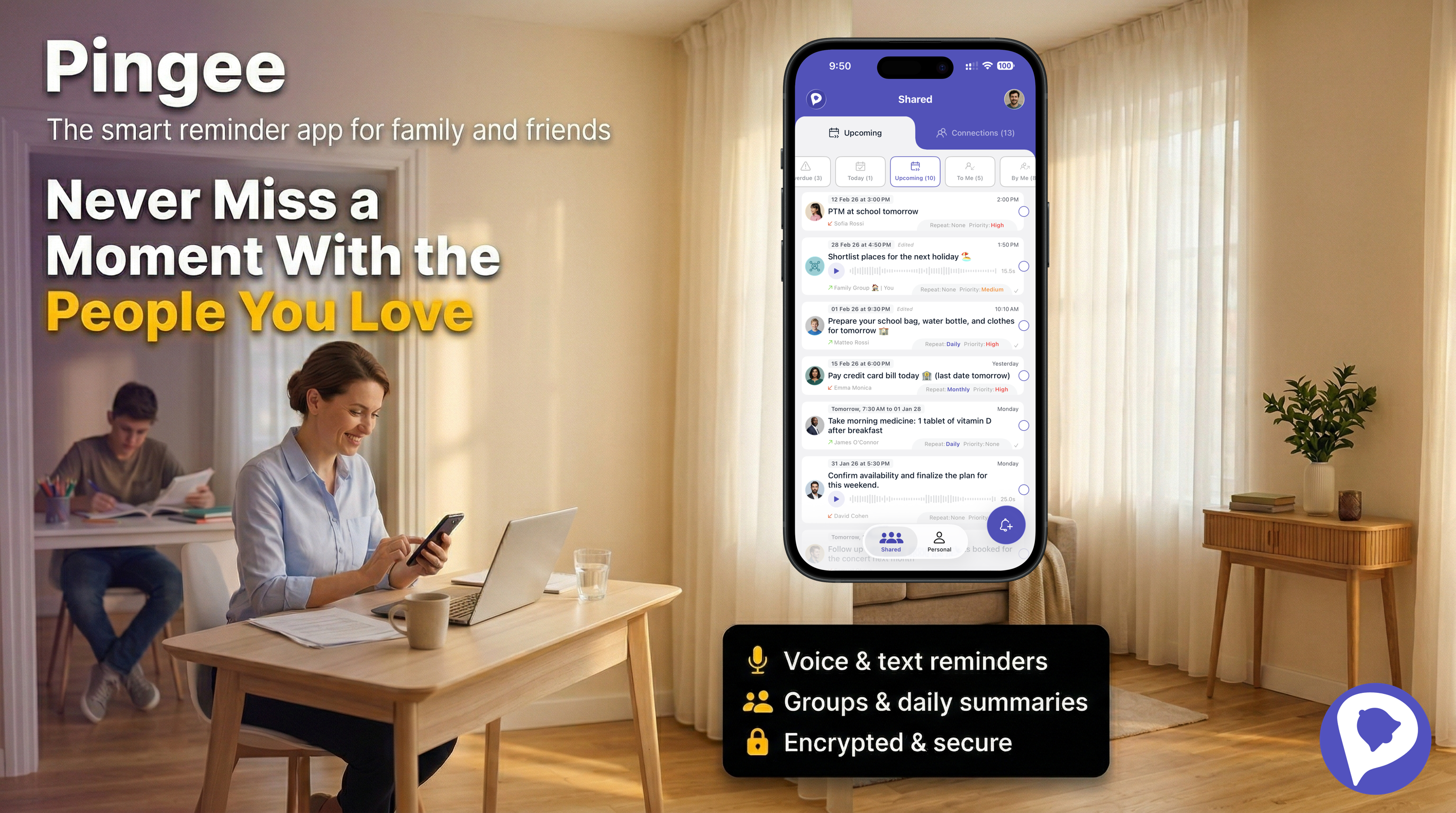 Pingee: Reminders for Your Loved Ones gallery image