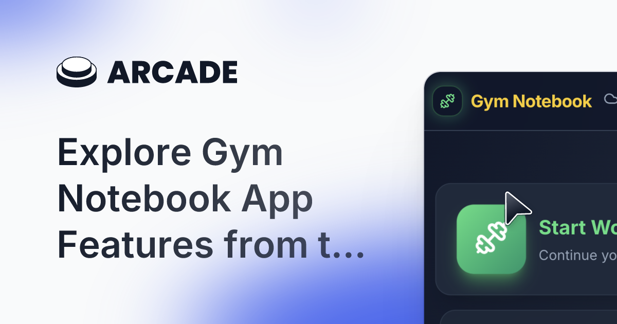 Fitness & Nutrition Notebook - Main product screenshot demonstrating key features and user interface