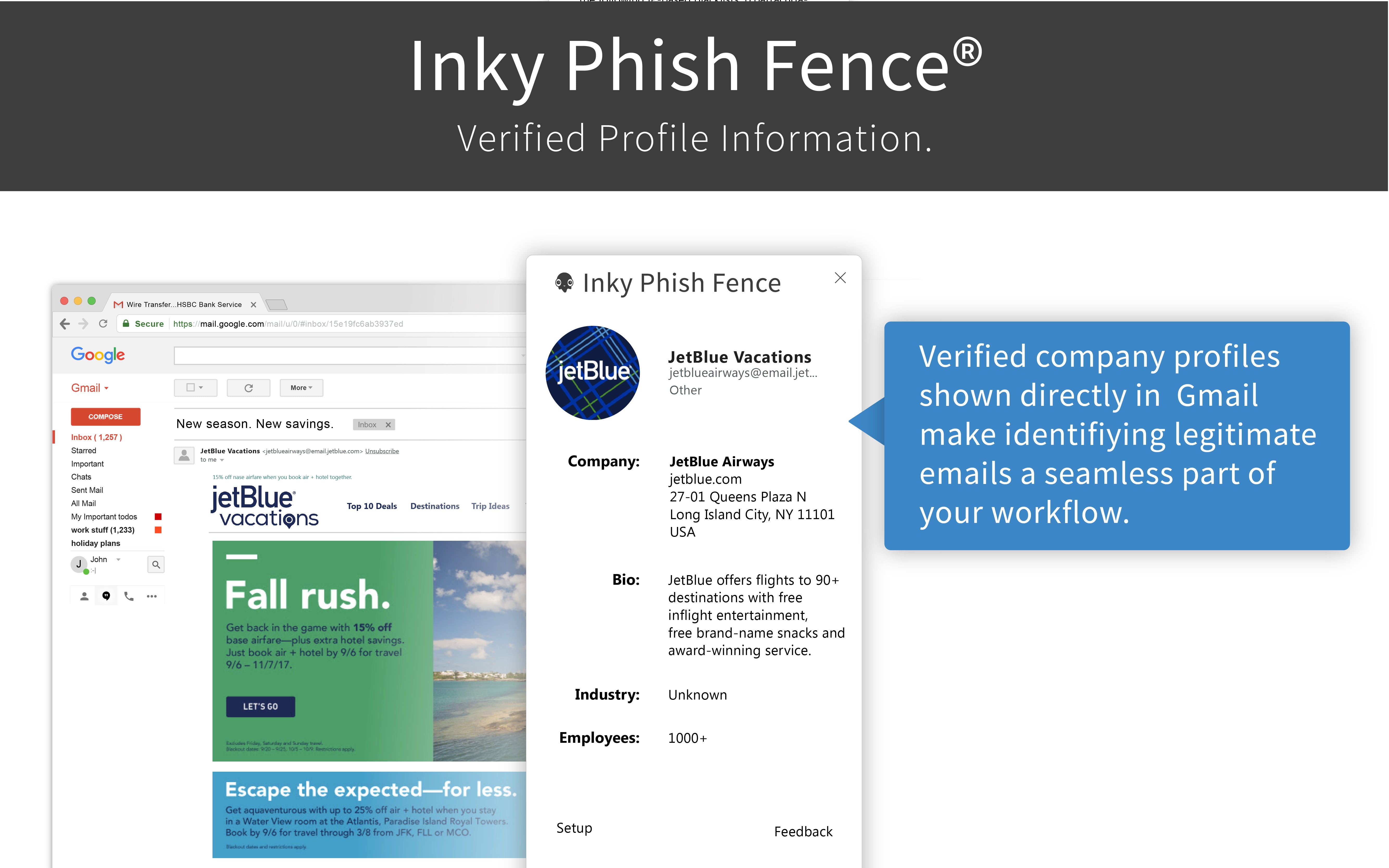 Inky Phish Fence for Gmail media 1