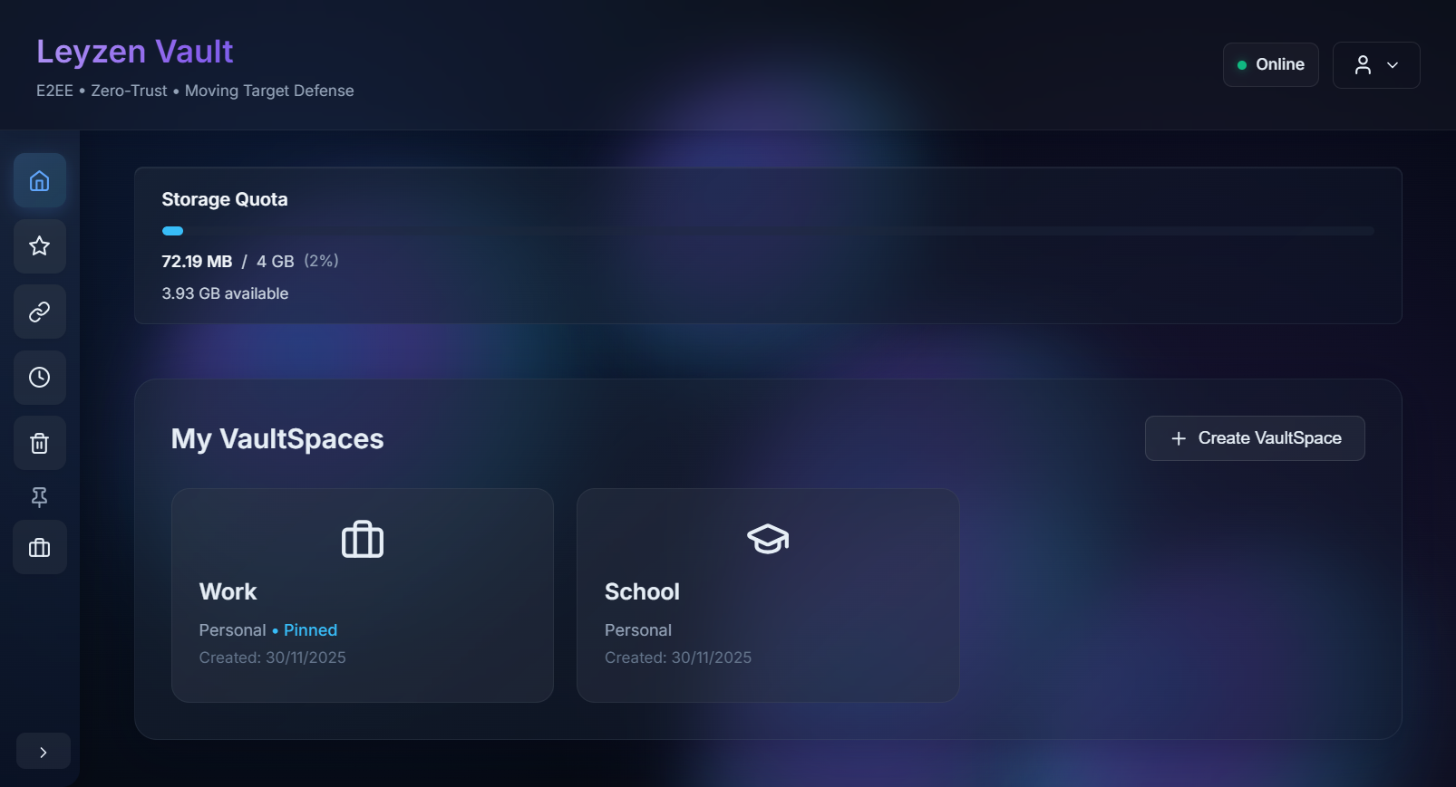 Leyzen Vault - Screenshot 2 showing product features and functionality