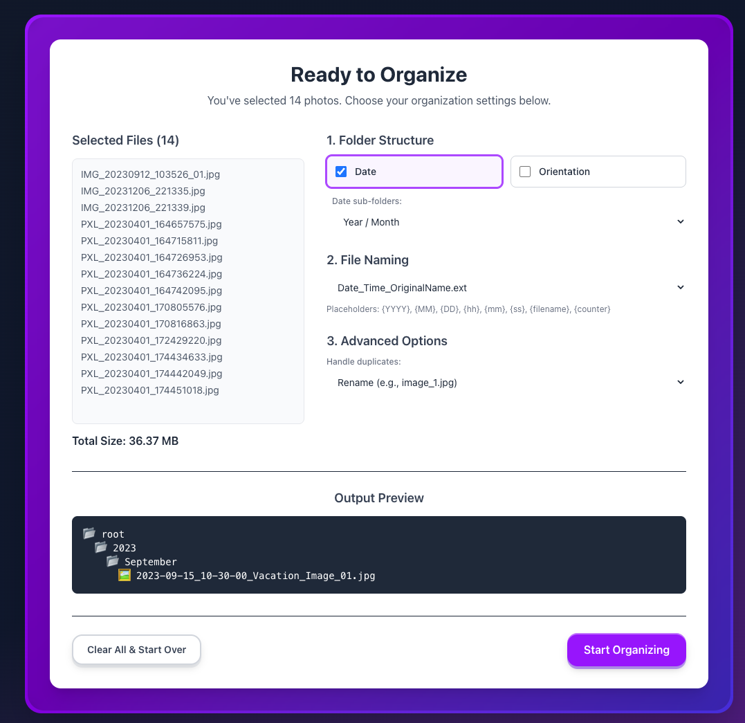 OrganizeMePhotos gallery image