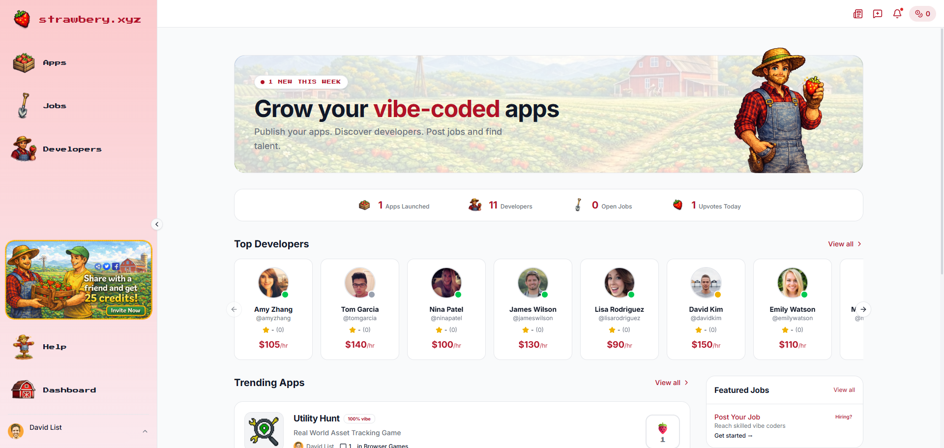 Strawbery - Main product screenshot demonstrating key features and user interface