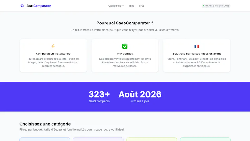SaasComparator screenshot 2