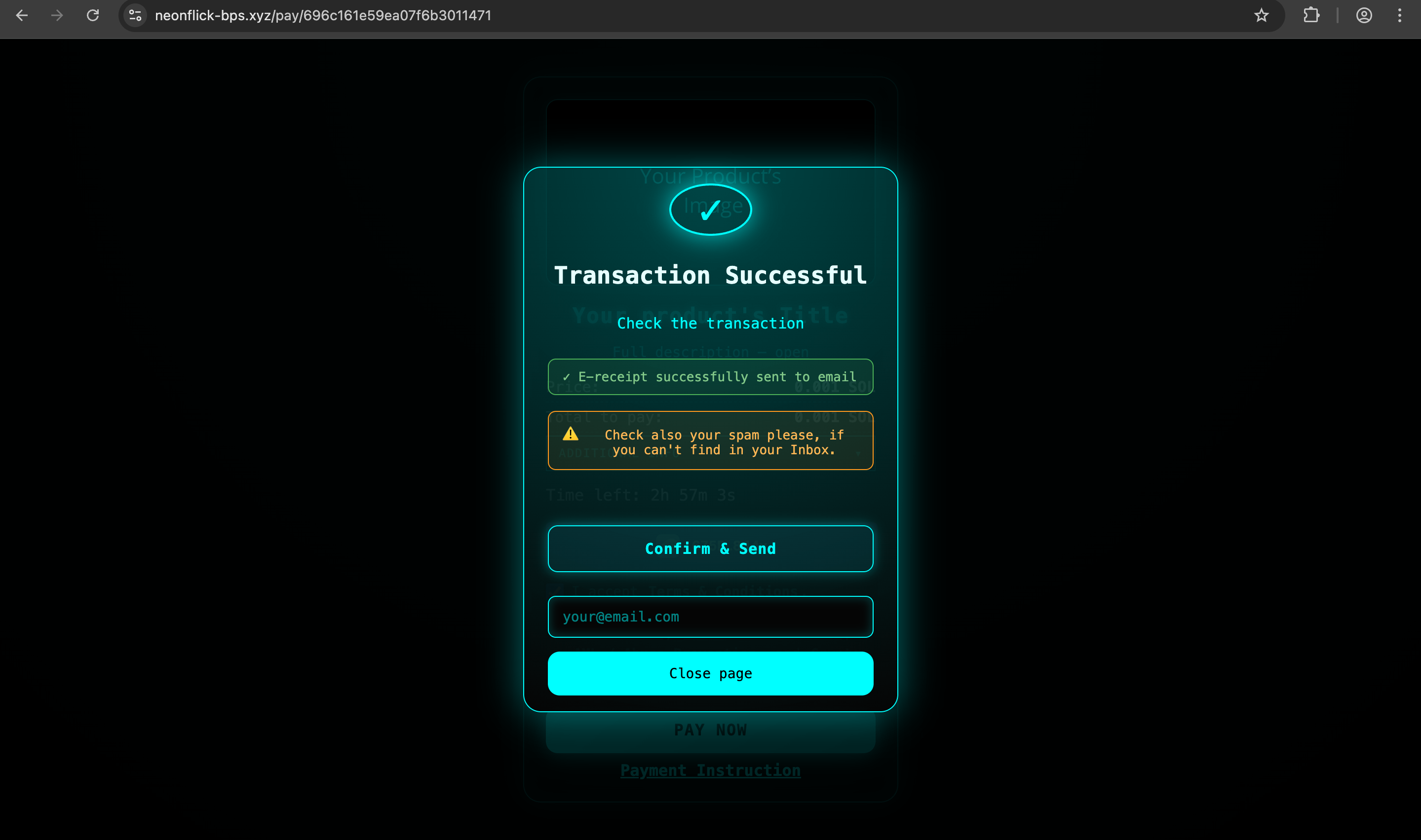 Neonflick-bps - Screenshot 5 showing product features and functionality