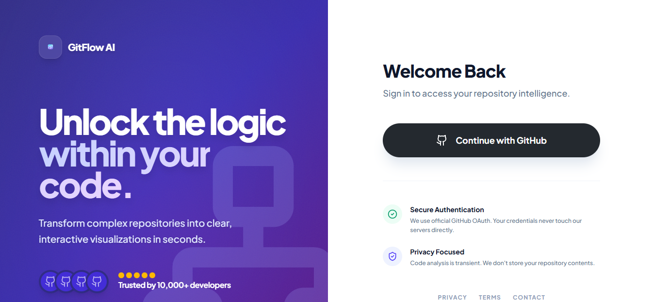 GitFlowAI - Screenshot 3 showing product features and functionality
