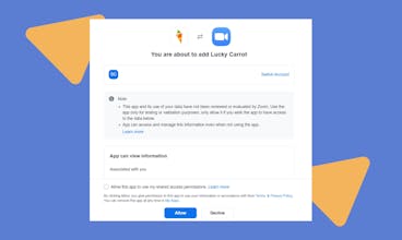 Lucky Carrot app for Zoom gallery image