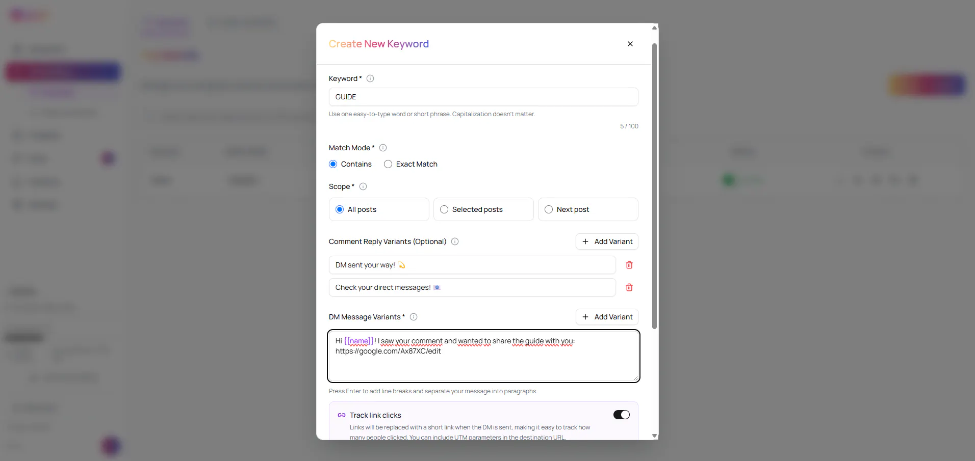 CommentKeyword gallery image