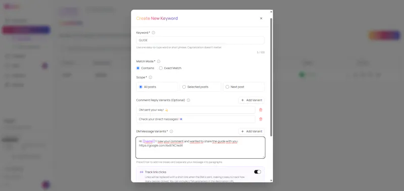 CommentKeyword screenshot 4