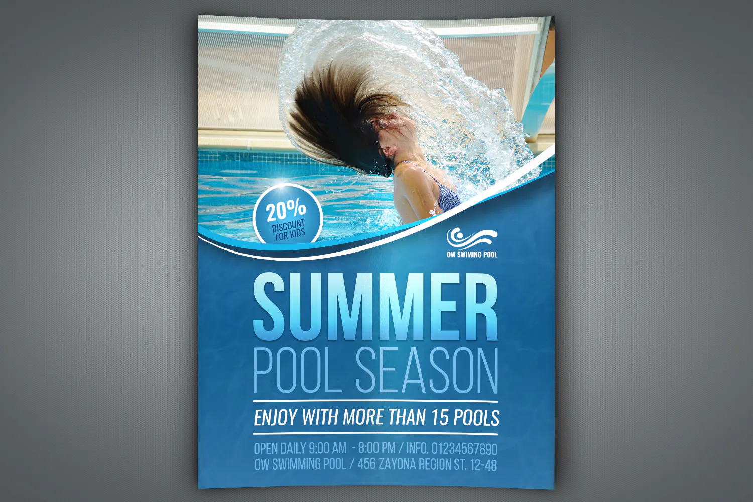 Swimming Pool Flyer Template