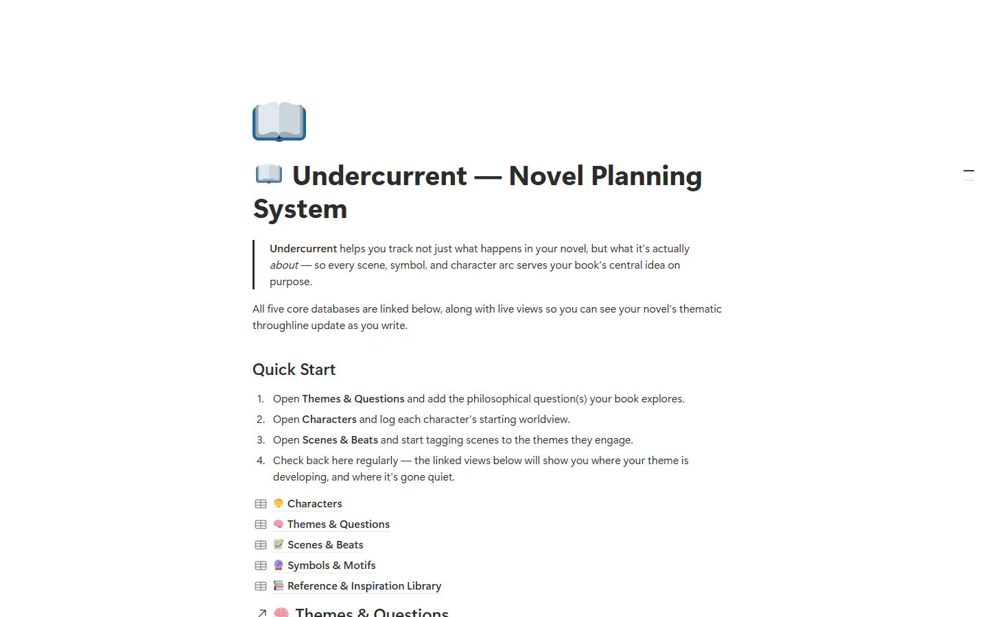 Undercurrent — Throughline Tracker screenshot