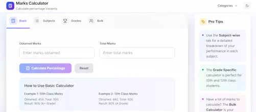 Marks Percentage Calculator gallery image