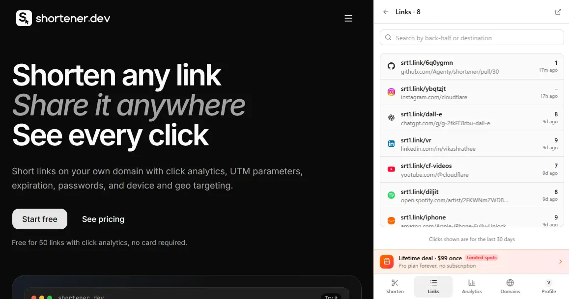 Shortener.dev gallery image