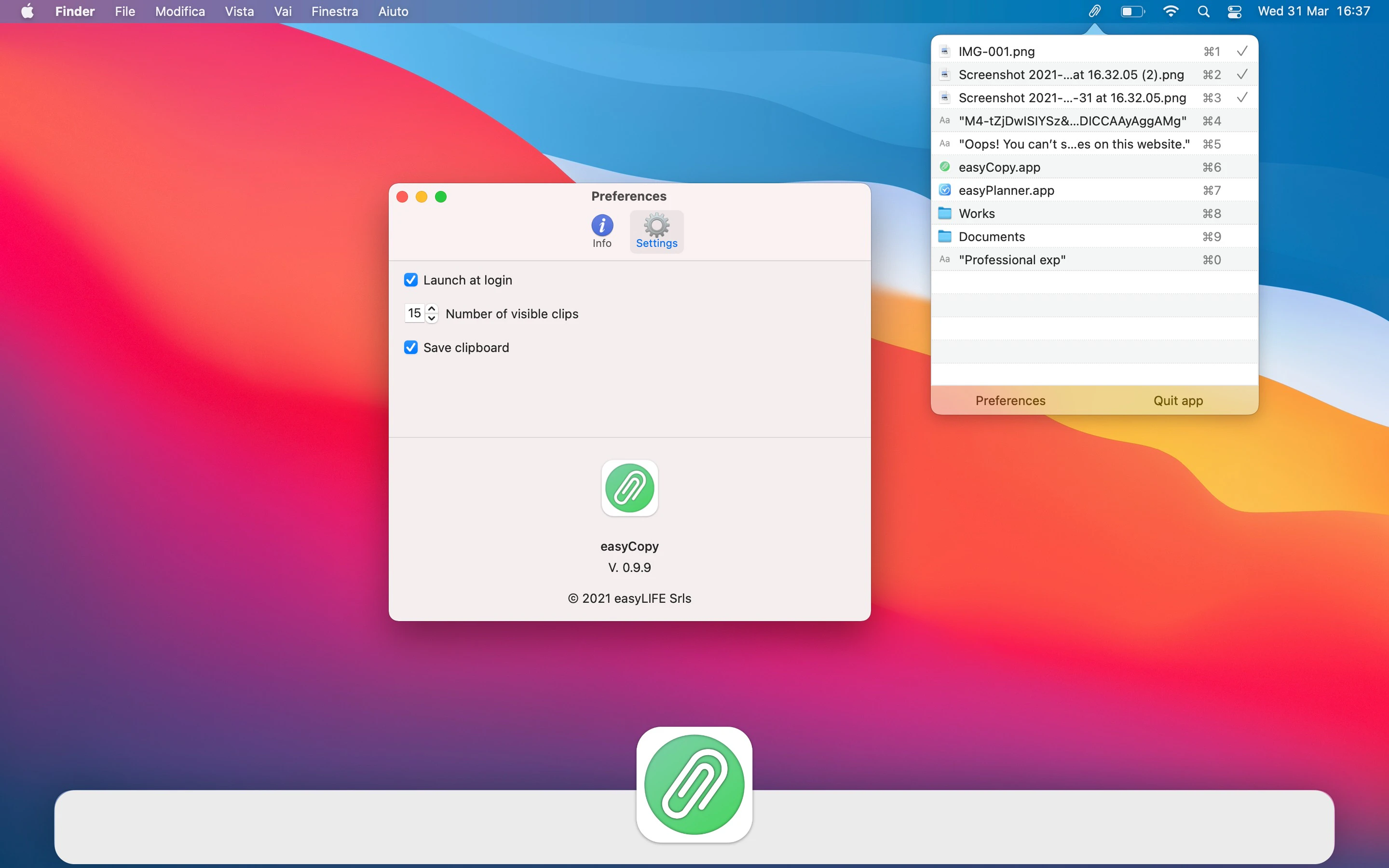 EasyCopy Manage Clipboard History On Mac Easily Product Hunt