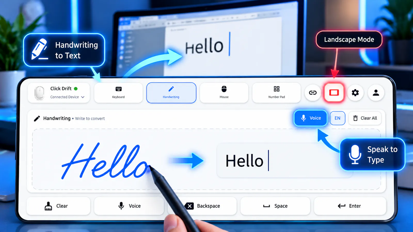 ClickDrift - Bluetooth Mouse & Keyboard screenshot 3