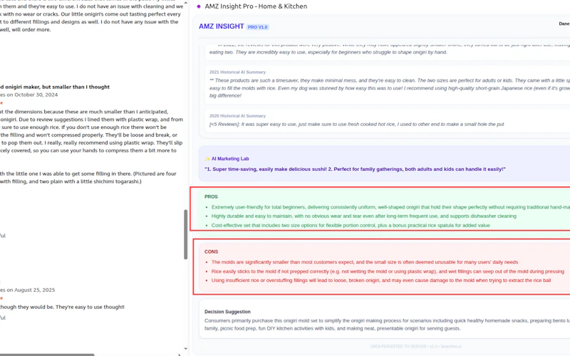 AMZ History Reviews AI - Home & Kitchen screenshot 4