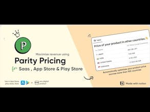 Parity Pricing for SaaS, App Store, etc gallery image