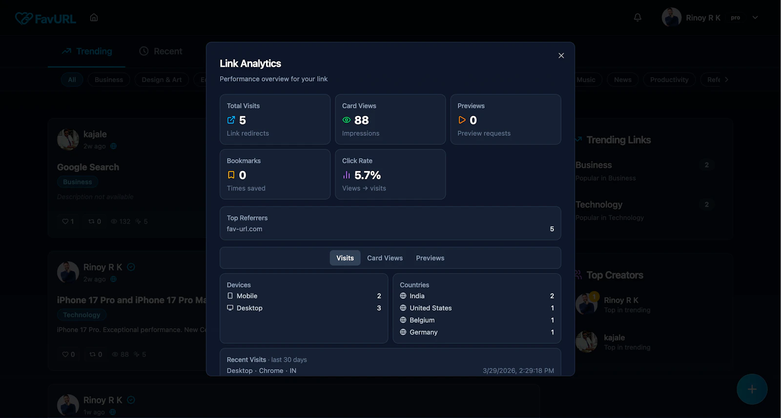 FavURL screenshot 3