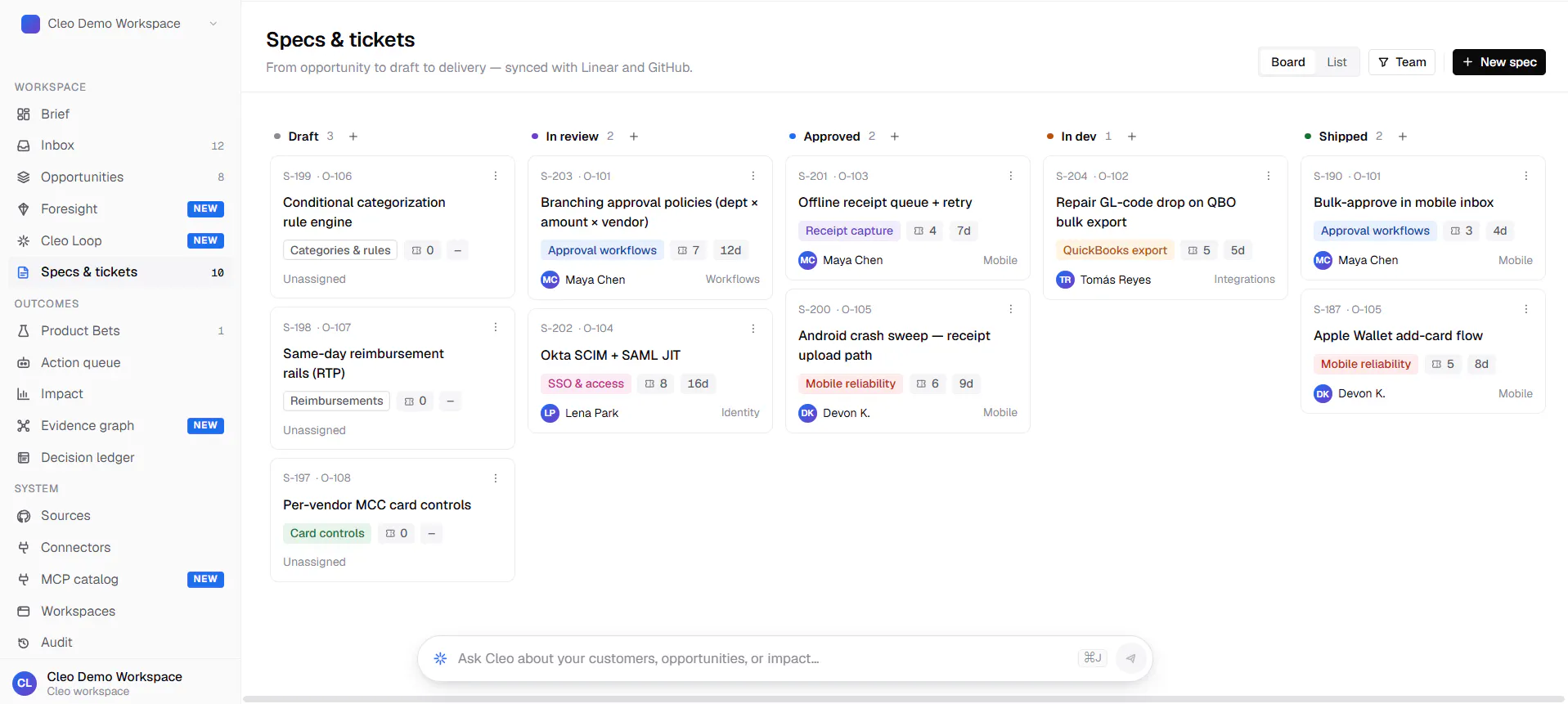 Cleo AI: AI Product Operator for AI-native teams | Product Hunt