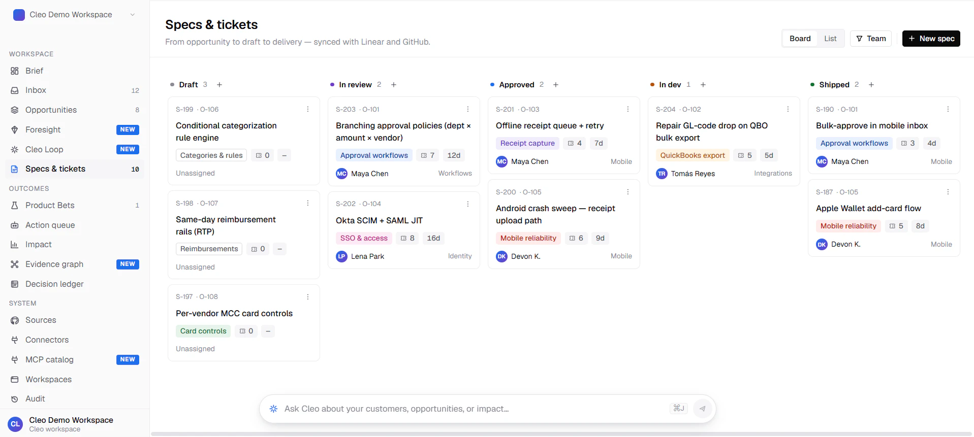 Cleo AI screenshot 2