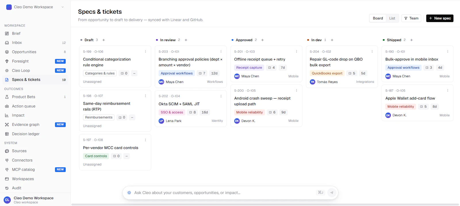 Cleo AI screenshot 2