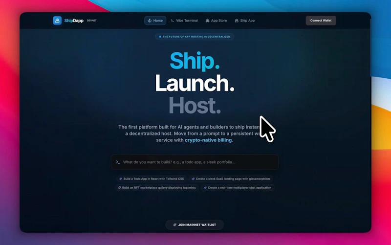ShipDapp screenshot 2