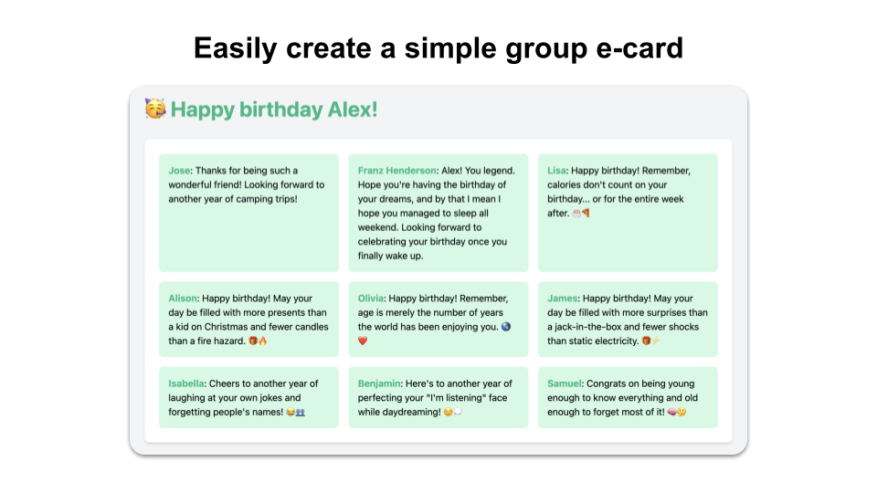 Group Card Creator