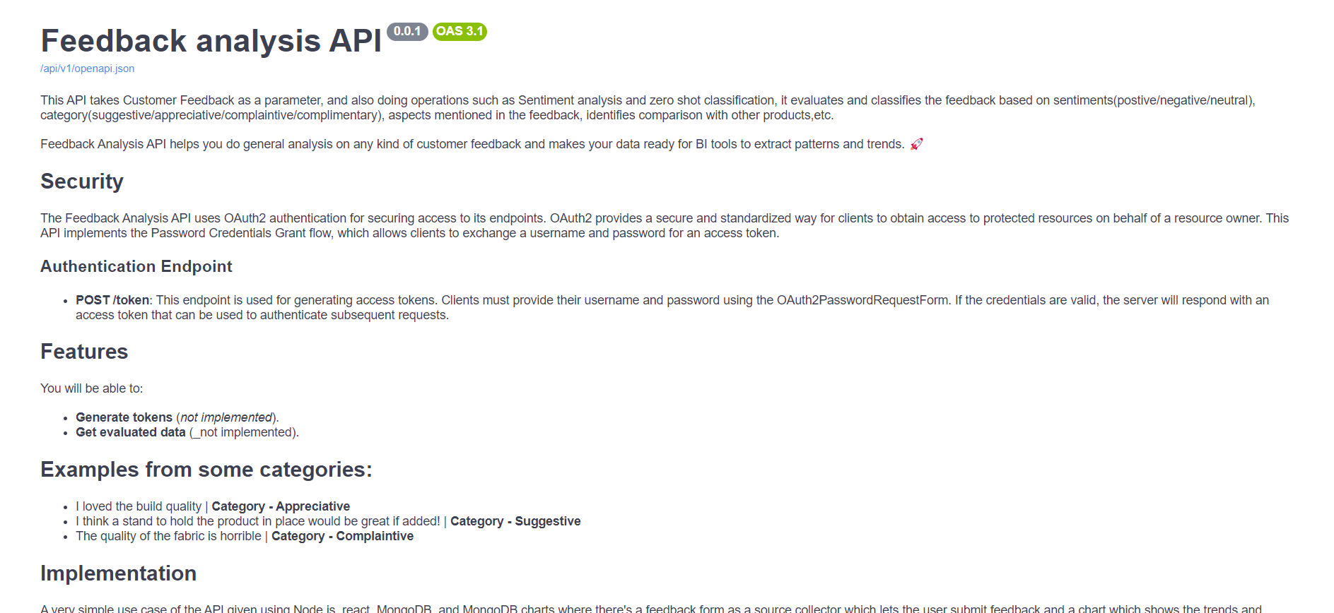 API การวิเคราะห์ข้อเสนอแนะ media 1