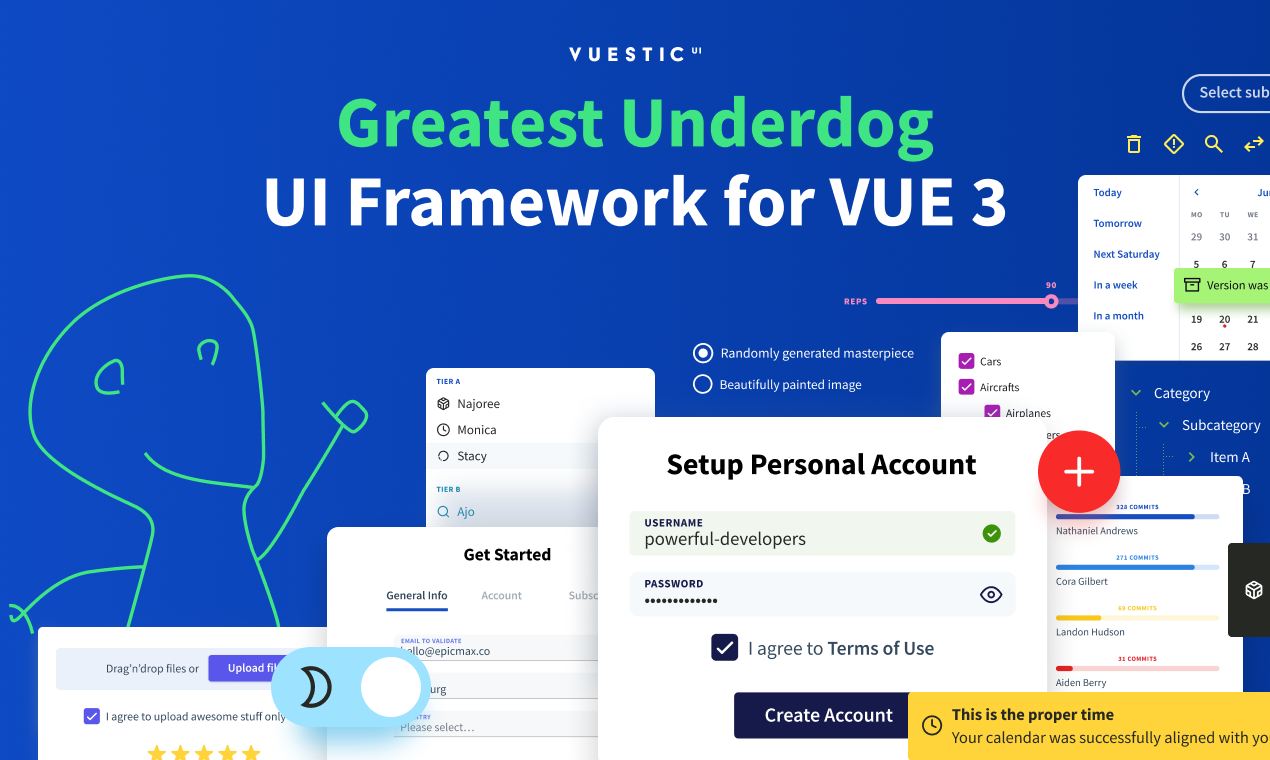 Vuestic ui मीडिया 2
