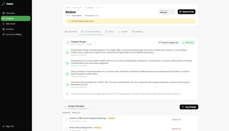 Delimr screenshot 2