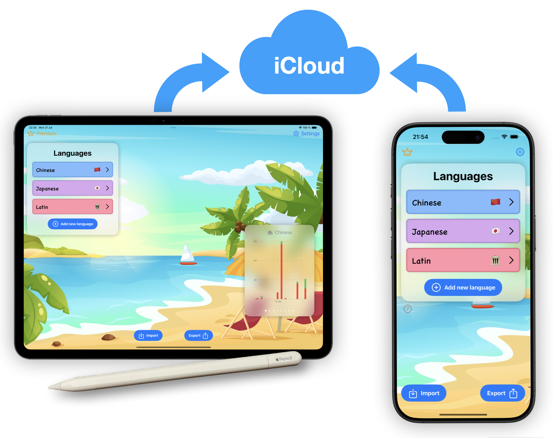Media Perbendaharaan kata - Vocabulair adalah aplikasi kad flash yang mudah dan indah untuk iOS 2